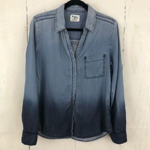 Anthropology Holding Horses chambray ombré dipped